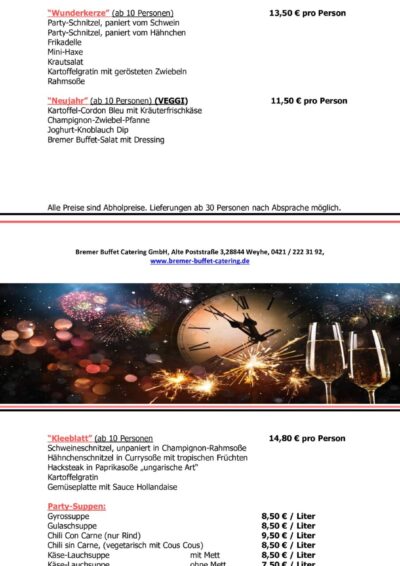 Silvester 2023 Karte